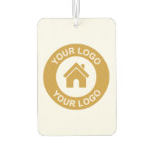 Auto für kundenspezifische Firmenlogos Autolufterfrischer (Rückseite)