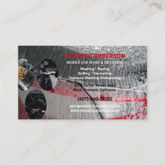 Auto für mobile Autos Visitenkarte (Vorderseite)