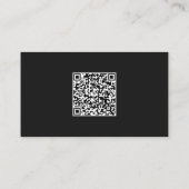 Auto für Sport, das den QR-Code für die Reinigung  Visitenkarte (Rückseite)