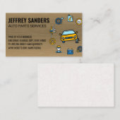 Auto Garage | Ersatzteilservice Reparatur-Visitenk Visitenkarte (Vorne/Hinten)