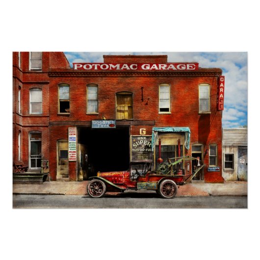 Auto - Garage - mangelhafte Garage 1922 Poster (Vorderseite)
