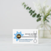 Auto Gear Drive Chain Wrench Mechanical Visitenkarte (Stehend Vorderseite)