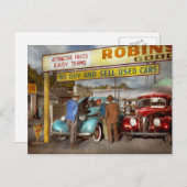 Auto - Gebraucht - Verkaufsstand 1939 Postkarte (Vorne/Hinten)