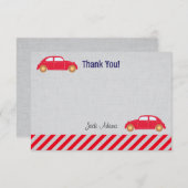 Auto-Geburtstag danken Ihnen zu kardieren Dankeskarte (Vorne/Hinten)