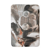 Auto gegen Zug von William Harnden Foster Badematte (Vorderseite Vertikal)