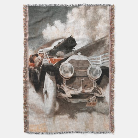 Auto gegen Zug von William Harnden Foster Decke (Vorderseite Vertikal)