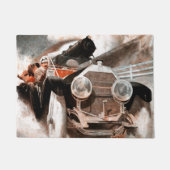 Auto gegen Zug von William Harnden Foster Fußmatte (Vorderseite)