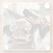 Auto gegen Zug von William Harnden Foster Glasuntersetzer (Rückseite)