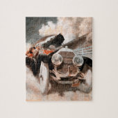 Auto gegen Zug von William Harnden Foster Puzzle (Vertikal)