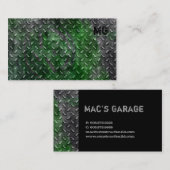 Auto-Geschäfts-Karten-Bau-Auftragnehmer-Metall 2 Visitenkarte (Vorne/Hinten)