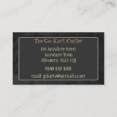 Auto-Geschäftsgeschäfts-Karten-Schablone 6 Visitenkarte (Rückseite)