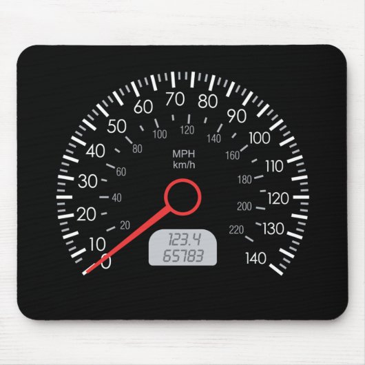 AUTO-GESCHWINDIGKEITSMESSER MOUSEPAD (Vorne)
