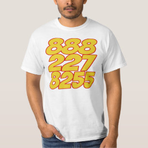 Auto-Gesprächs-Telefon-Zahl-T - Shirt