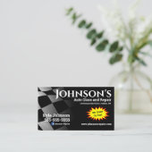 Auto Glas und Reparatur Visitenkarte (Stehend Vorderseite)