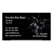 Auto Glasreparatur Magnetische Visitenkarten Neu Magnetische Visitenkarte (Vorderseite)