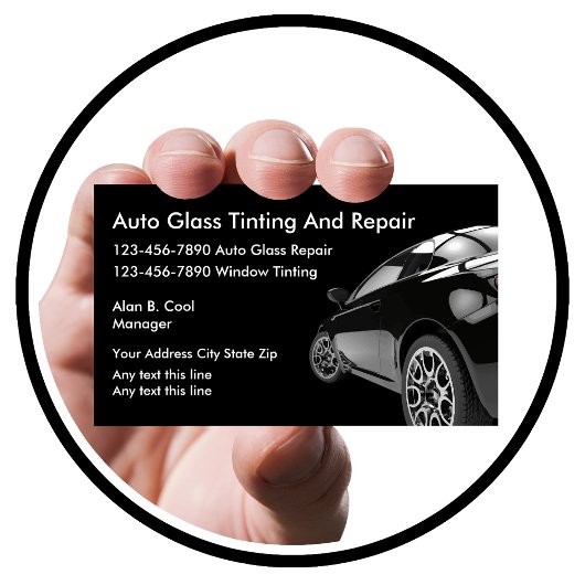 Auto Glass Business Cards Visitenkarte