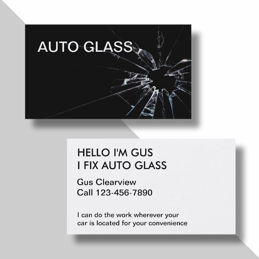 Auto Glass Business Cards Visitenkarte