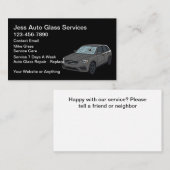 Auto Glass Repair Replace Service Visitenkarte (Vorne/Hinten)