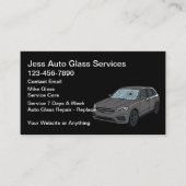 Auto Glass Repair Replace Service Visitenkarte (Vorderseite)