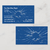 Auto Glass Reparatur Blue Business Cards Visitenkarte (Vorne/Hinten)
