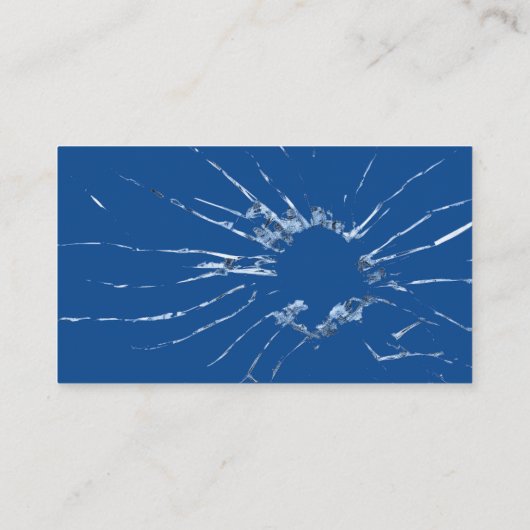 Auto Glass Reparatur Blue Shade Business Cards Visitenkarte (Rückseite)