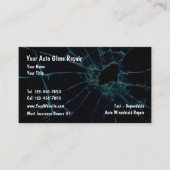 Auto Glass Reparatur Blue Shade Business Cards Visitenkarte (Vorderseite)