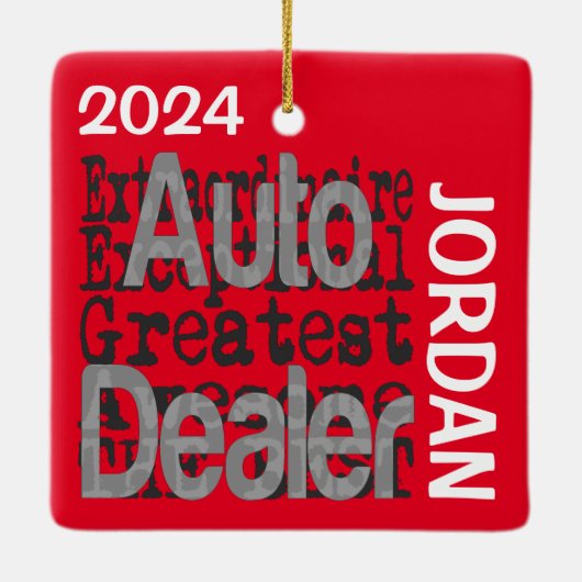 Auto Händler Extraordinator Keramikornament (Rückseite)