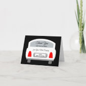 Auto Händler Verkauf Weißwagen Dankeschön Karte (Vorderseite)