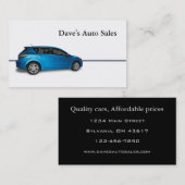 Auto-Händler Visitenkarte (Vorne/Hinten)