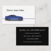 Auto-Händler Visitenkarte (Vorne/Hinten)