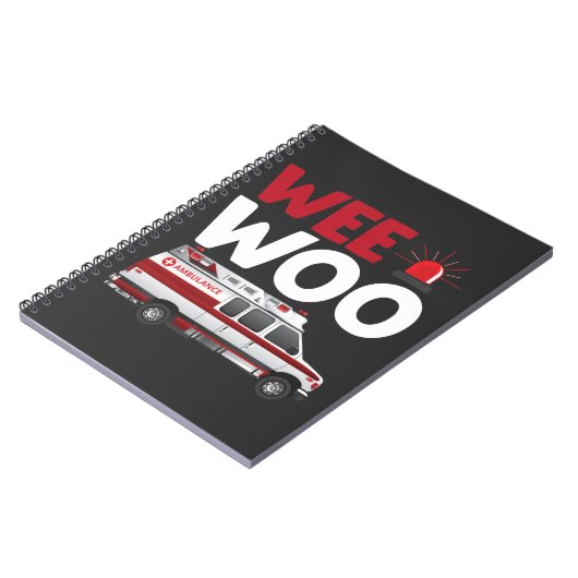 Auto-Hilfe-Ems-Fahrzeug für Erste Responder Notizblock (Linke Seite)