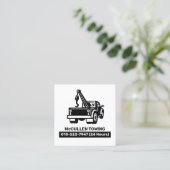 Auto-Hilfe für Schleppschlepper Quadratische Visitenkarte (Stehend Vorderseite)