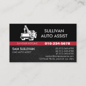 Auto-Hilfe für Schleppschlepper Visitenkarte (Vorderseite)