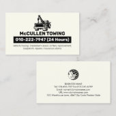 Auto-Hilfe für Schleppschlepper Visitenkarte (Vorne/Hinten)