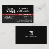 Auto-Hilfe für Schleppschlepper Visitenkarte (Vorne/Hinten)