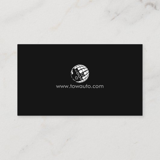 Auto-Hilfe für Schleppschlepper Visitenkarte (Rückseite)