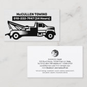 Auto-Hilfe für Schleppschlepper Visitenkarte (Vorne/Hinten)