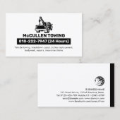 Auto-Hilfe für Schleppschlepper Visitenkarte (Vorne/Hinten)