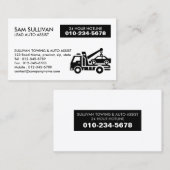 Auto-Hilfe für Schleppschlepper Visitenkarte (Vorne/Hinten)