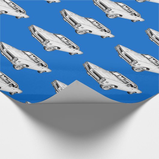 Auto-Illustration 1966 Pontiacs Le Mans Geschenkpapier (Ecke)