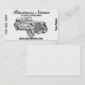 Auto-Illustration Sport Magnesiums Tc antike Visitenkarte (Vorne/Hinten)