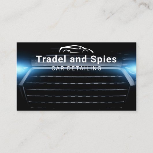 Auto im Detail Auto Automotive Beruflich QR-Code Visitenkarte (Vorderseite)