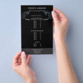 Auto im Detail Auto-Reinigungspreisliste Flyer (Handgriff)