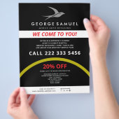 Auto im Detail | Auto Repair Shop Flying Bird-Logo Flyer (Hand)