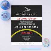 Auto im Detail | Auto Repair Shop Flying Bird-Logo Flyer (Einzeln)