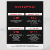 Auto im Detail | Auto Repair Shop Flying Bird-Logo Flyer (Hinten)