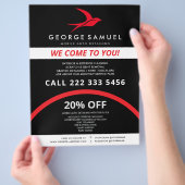 Auto im Detail | Auto Repair Shop Flying Bird-Logo Flyer (Hand)