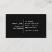 Auto im Detail | Auto Repair Shop Flying Bird-Logo Visitenkarte (Rückseite)