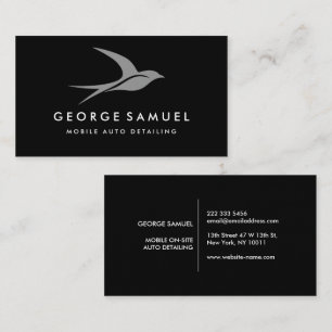 Auto im Detail   Auto Repair Shop Flying Bird-Logo Visitenkarte