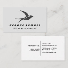 Auto im Detail | Auto Repair Shop Flying Bird-Logo Visitenkarte